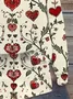 Women's Printing Floral Daily Going Out Two Piece Set Long Sleeve Casual Spring/Fall Top With Pants Matching Set