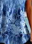 Women's Short Sleeve Tee T-shirt Summer Floral Printing Crew Neck Casual Graphic Tee Top