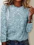 Women's Long Sleeve Tee T-shirt Spring/Fall 3D Printing Jersey Crew Neck Holiday Going Out Vintage Top