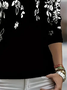 Women's Long Sleeve Tee T-shirt Spring/Fall Floral Printing Crew Neck Casual Graphic Tee Top