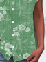 Women's Short Sleeve Shirt Summer Floral Printing V Neck Daily Going Out Casual Top