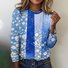 Women's Plaid Long Sleeve Tee T-shirt Crew Neck Vintage Spring/Fall Top