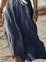 Women's Short Sleeve Summer Dragonfly Printing Dress V Neck Daily Going Out Casual Maxi T-Shirt Dress H-Line Dress