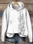 Women's Floral Spring/Fall Printing Long Sleeve Casual Daily Hoodie