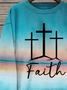 Women's Crew Neck Text Letters Printing Casual Spring/Fall Long Sleeve Sweatshirt