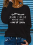 Women's Long Sleeve Tee T-shirt Spring/Fall Text Letters Printing Crew Neck Casual Graphic Tee Top
