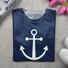 Women's Long Sleeve Tee T-shirt Spring/Fall Striped Printing Crew Neck Casual Graphic Tee Top