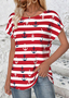 Women's 3D Printing Sleeveless Tee T-shirt Crew Neck Casual Summer Top