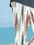 Women's Trousers Elastic Waist Legging Daily Going Out Casual Printing Striped Summer Pants