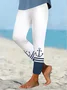 Women's Multicolor Block Vintage All Season Long Leggings