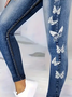 Women's Denim Print Graphic Casual All Season Printing Long Leggings