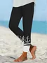 Women's Multicolor Block Vintage All Season Long Leggings
