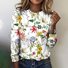 Women's Floral Short Sleeve Tee T-shirt Crew Neck Casual Summer Top