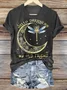 Women Geometric Short Sleeve Tee T-shirt Crew Neck Casual Summer Top