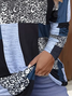 Women's Abstract Plaid Long Sleeve Tee T-shirt Crew Neck Printing Casual Spring/Fall Graphic Tee Top