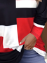 Women's Multicolor Block Long Sleeve Tee T-shirt Crew Neck Printing Casual Spring/Fall Graphic Tee Top