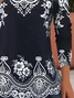 Women's Floral Long Sleeve Tee T-shirt Crew Neck Casual Spring/Fall Graphic Tee Top