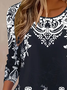 Women's Floral Long Sleeve Tee T-shirt Crew Neck Casual Spring/Fall Graphic Tee Top