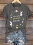 Women's Floral Short Sleeve Tee T-shirt Crew Neck Casual Summer Top