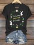 Women's Floral Short Sleeve Tee T-shirt Crew Neck Casual Summer Top