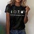 Women's Geometric Short Sleeve Tee T-shirt Crew Neck Casual Summer Top