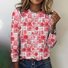 Women's Floral Short Sleeve Tee T-shirt Crew Neck Casual Summer Top