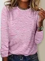 Women 3D Printing Long Sleeve Tee T-shirt Crew Neck Vintage Spring/Fall Top