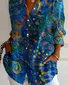 Women's Abstract Long Sleeve Shirt Spring/Fall Shirt Collar Daily Casual Top