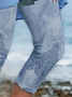 Women's Floral Capris Elastic Waist Pant Casual Summer Trousers