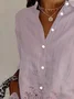 Women's Floral Long Sleeve Shirt Spring/Fall Buckle Shirt Collar Daily Casual Top