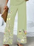 Women's Floral Printing Two-Piece Set Daily Sleeveless Casual Summer Top With Pants Matching Set