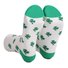 St. Patrick's Day striped mid tube cotton socks