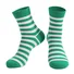St. Patrick's Day striped mid tube cotton socks