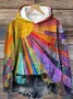Women's Floral Spring/Fall Printing Long Sleeve Casual Daily Hoodie