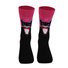 Cute animals, cats and dogs, color blocked mid-term cotton socks
