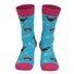 Cute animals, cats and dogs, color blocked mid-term cotton socks
