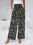 Women's Floral Long Pant Casual Spring/Fall Trousers