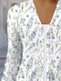 Women's Floral Spring/Fall Cover-up Casual Printing Lightweight Cardigan