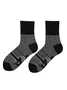 Black and white striped animal cat print mid tube socks