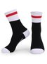 Slogan Color blocked Mid tube Game Socks