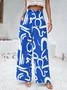 Women's Floral Long Pant Casual Spring/Fall Trousers