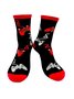 Slogan Color blocked Mid tube Game Socks