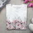 Women's Floral Long Sleeve Tee T-shirt Crew Neck Printing Casual Spring/Fall Graphic Tee Top