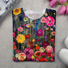 Women's Floral Long Sleeve Tee T-shirt Crew Neck Printing Casual Spring/Fall Graphic Tee Top
