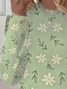 Women's Floral Long Sleeve Tee T-shirt Crew Neck Printing Casual Spring/Fall Graphic Tee Top