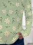 Women's Floral Long Sleeve Tee T-shirt Crew Neck Printing Casual Spring/Fall Graphic Tee Top