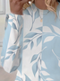 Women's Floral Long Sleeve Tee T-shirt Crew Neck Printing Casual Spring/Fall Graphic Tee Top