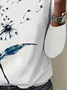 Women's Floral Long Sleeve Tee T-shirt Crew Neck Printing Casual Spring/Fall Graphic Tee Top