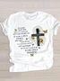 Women Floral Short Sleeve Tee T-shirt Crew Neck Casual Summer Top
