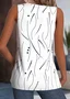 Women Sleeveless Tank Top Camisole Summer Abstract Polka Dots V Neck Daily Casual Top